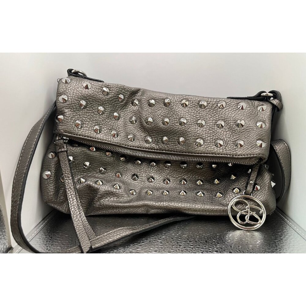 Jessica Simpson purse silver studded adjustable strap